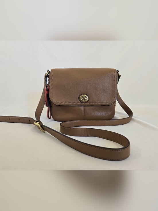 Coach Handbags - Coach Leather Crossbody Shoulder Bag in Camel